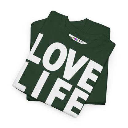 LOVE LIFE LIVE LOVE Unisex Heavy Cotton Tee