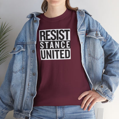 RESIST STANCE UNITED Unisex Heavy Cotton Tee