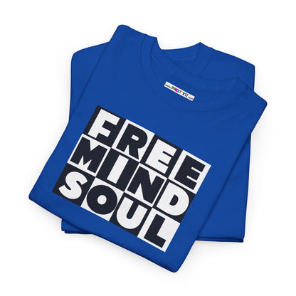 FREE MIND SOUL Unisex Heavy Cotton Tee