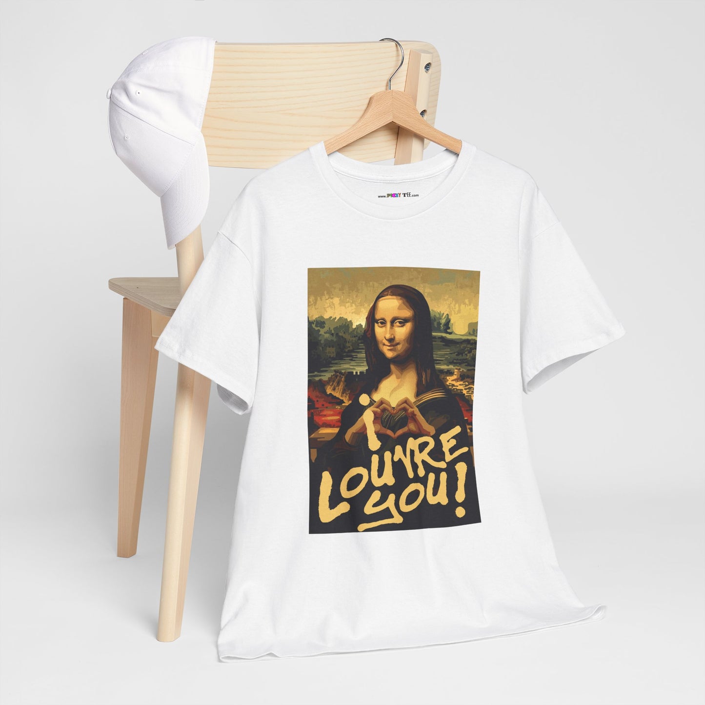 I LOUVRE YOU! Unisex Heavy Cotton Tee