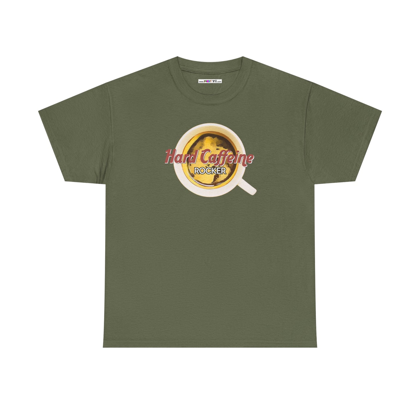Hard Caffeine ROCKER Unisex Heavy Cotton Tee
