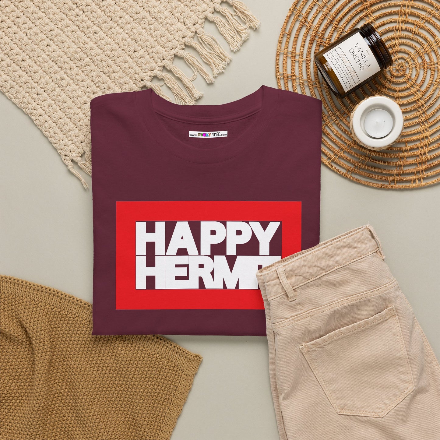 HAPPY HERMIT Unisex Heavy Cotton Tee