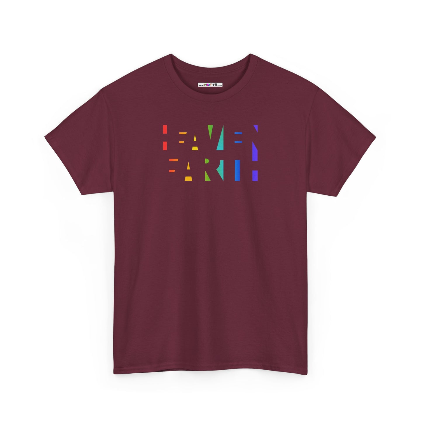 HEAVEN ON EARTH Unisex Heavy Cotton Tee — here now.