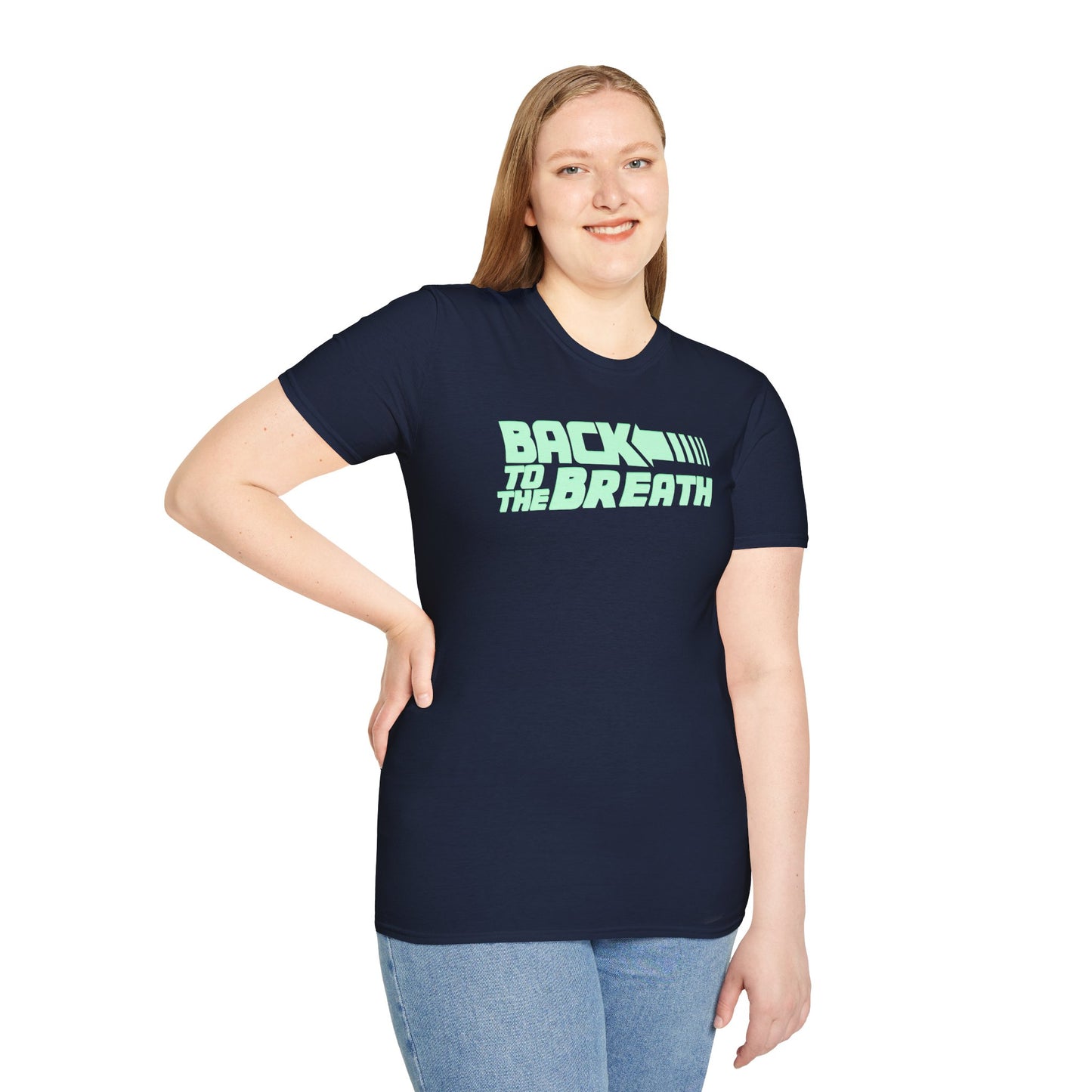 BACK TO THE BREATH Unisex Softstyle 100% Cotton T-Shirt