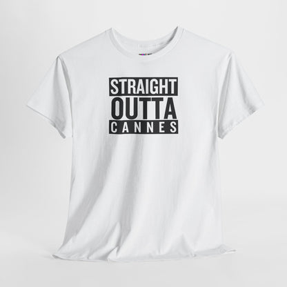 STRAIGHT OUTTA CANNES Unisex Heavy Cotton Tee