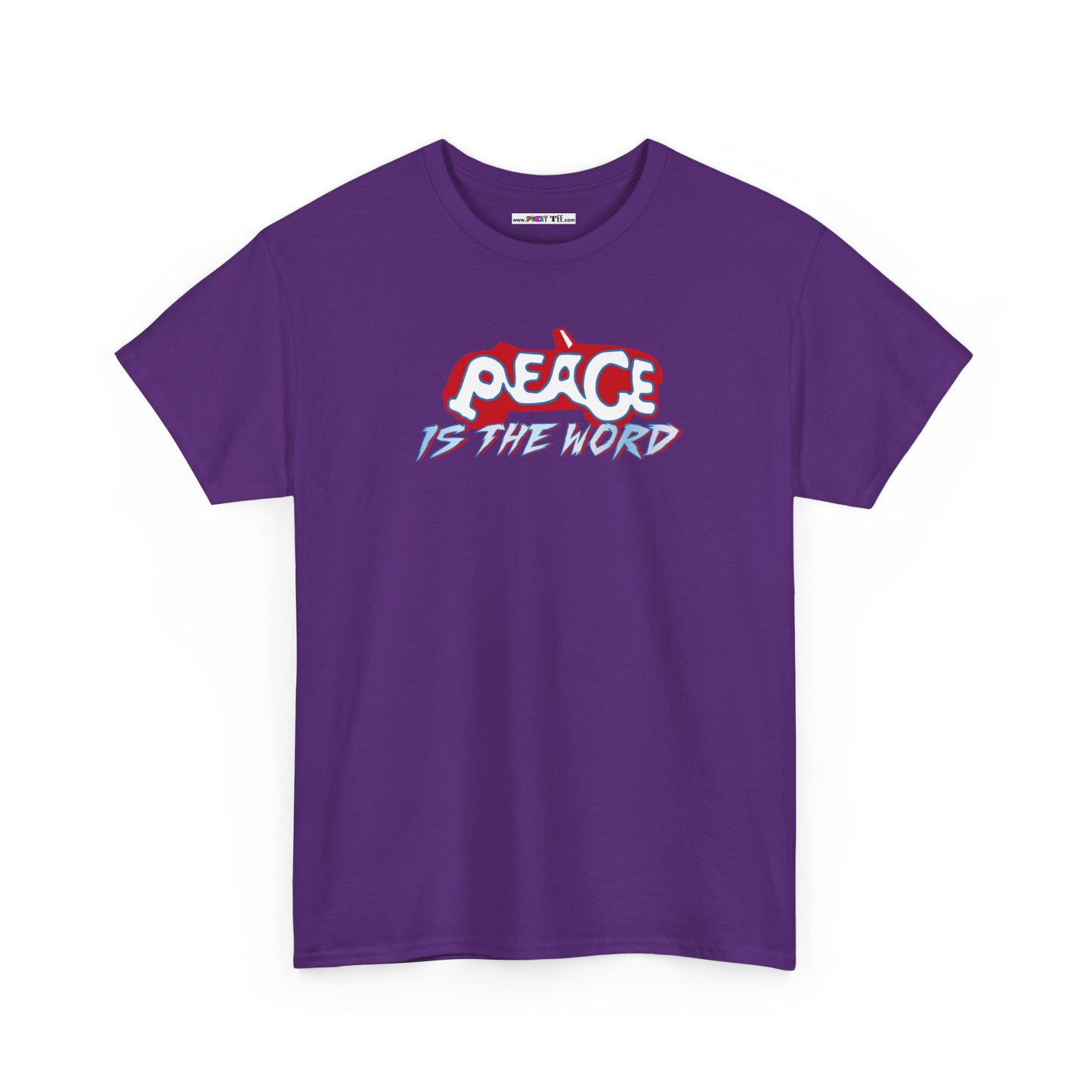 PEACE IS THE WORD Unisex Heavy Cotton Tee