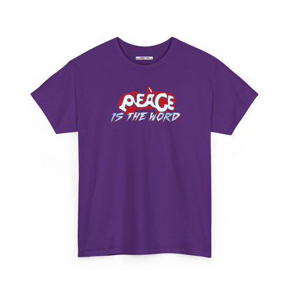 PEACE IS THE WORD Unisex Heavy Cotton Tee