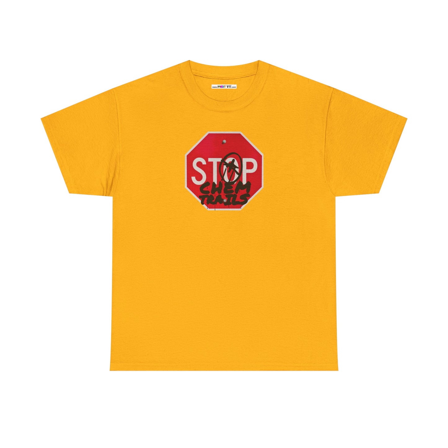 STOP chem trails Unisex Heavy Cotton Tee