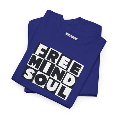 FREE MIND SOUL Unisex Heavy Cotton Tee