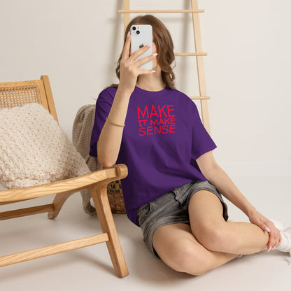 MAKE IT MAKE SENSE Unisex Heavy Cotton Tee