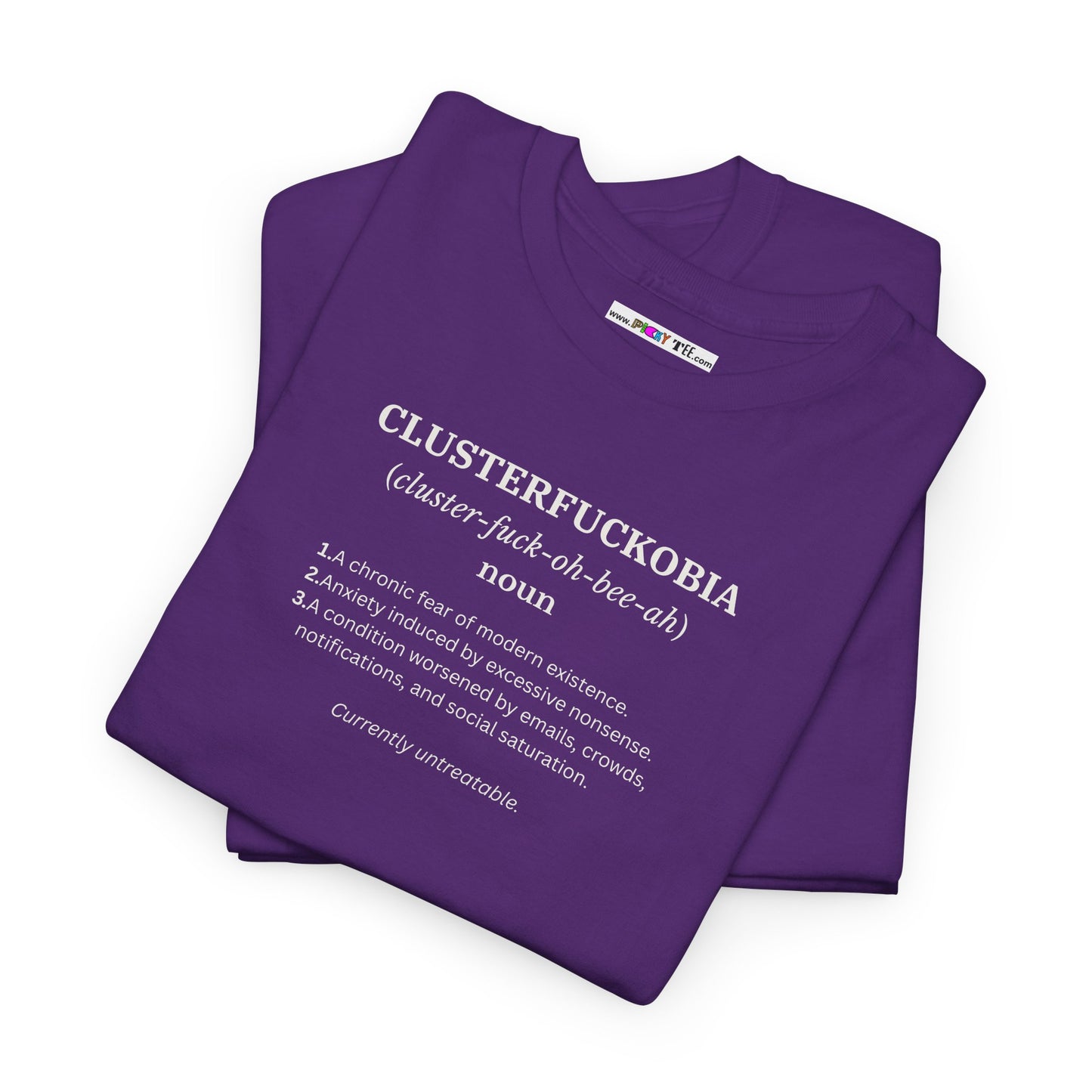 CLUSTERFUCKOBIA Unisex Heavy Cotton Tee