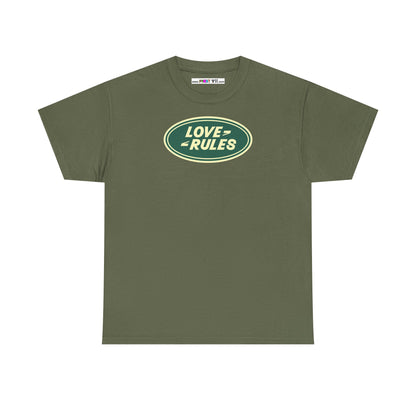 LOVE RULES Unisex Heavy Cotton Tee