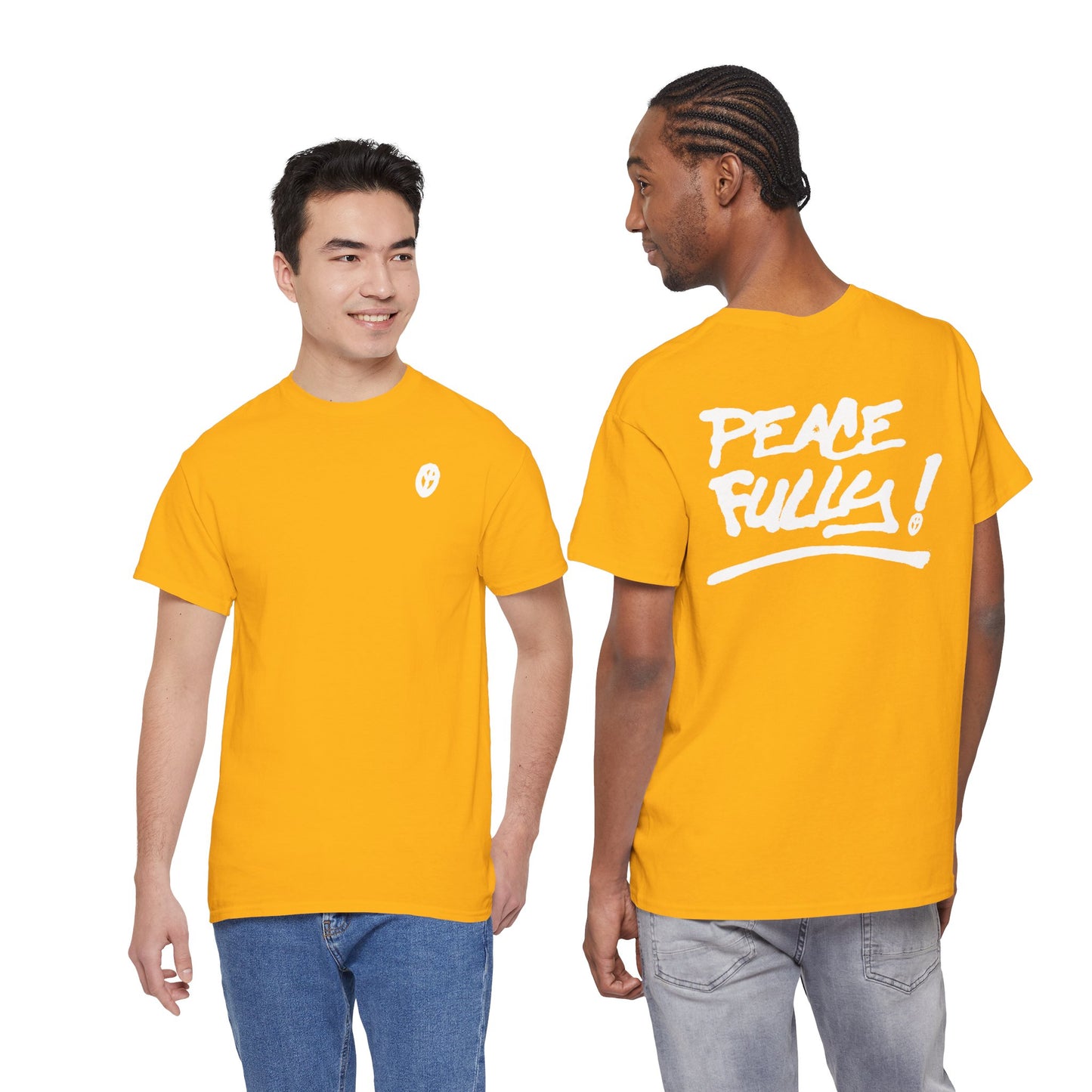 PEACEFULLY! Unisex Heavy Cotton Tee