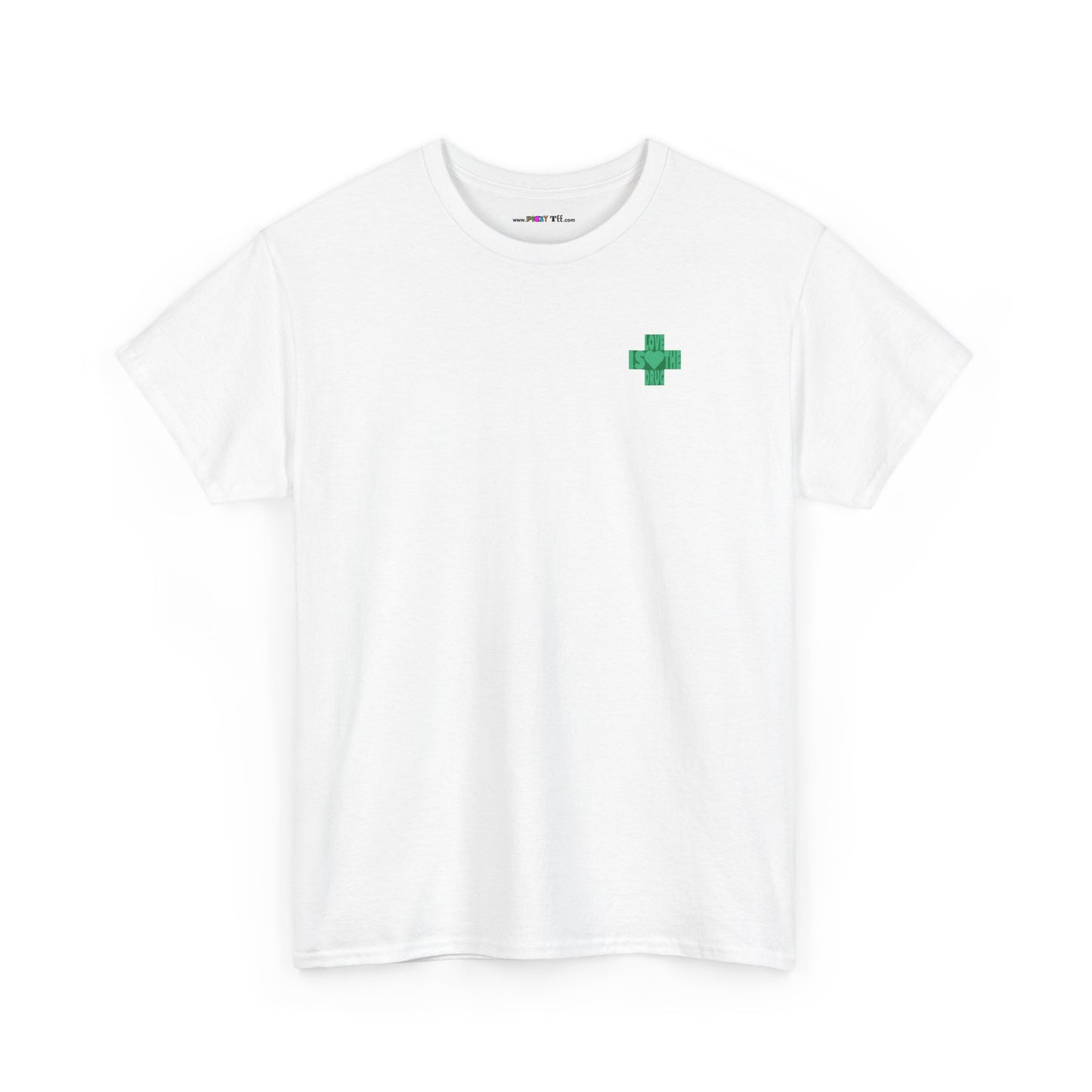 LOVE IS THE DRUG Unisex Heavy Cotton Tee