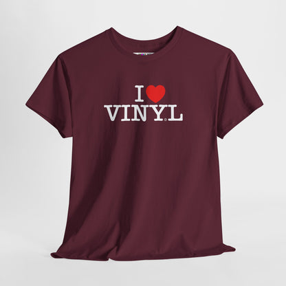 I ❤️ VINYL Unisex Heavy Cotton Tee
