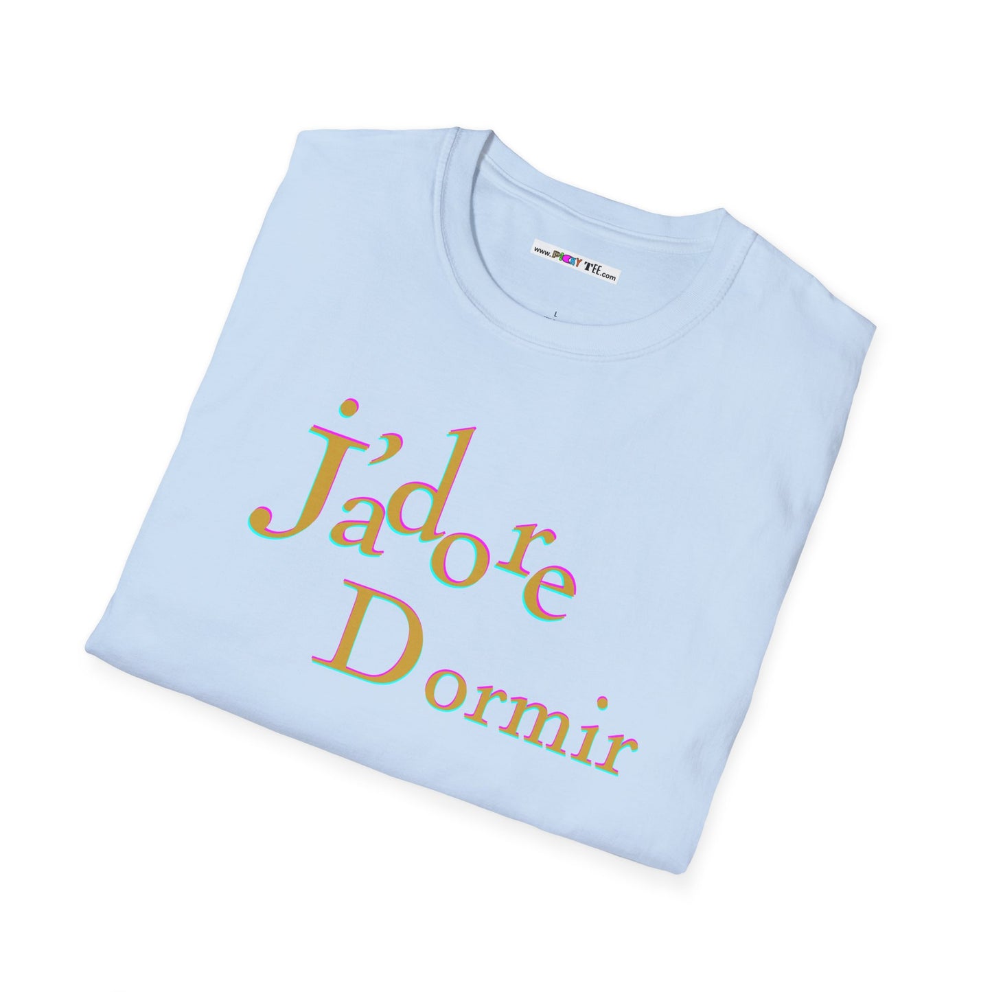 J'adore Dormir Unisex Softstyle 100% Cotton T-Shirt