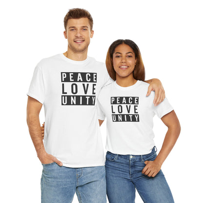 PEACELOVEUNITY Unisex Heavy Cotton Tee