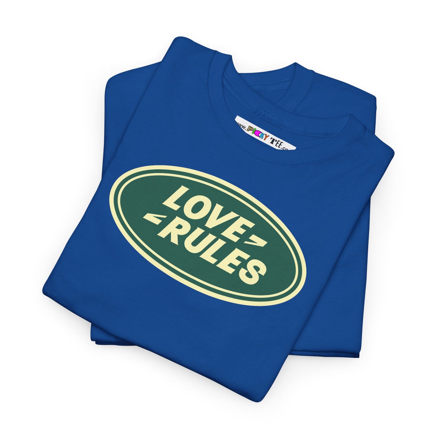 LOVE RULES Unisex Heavy Cotton Tee