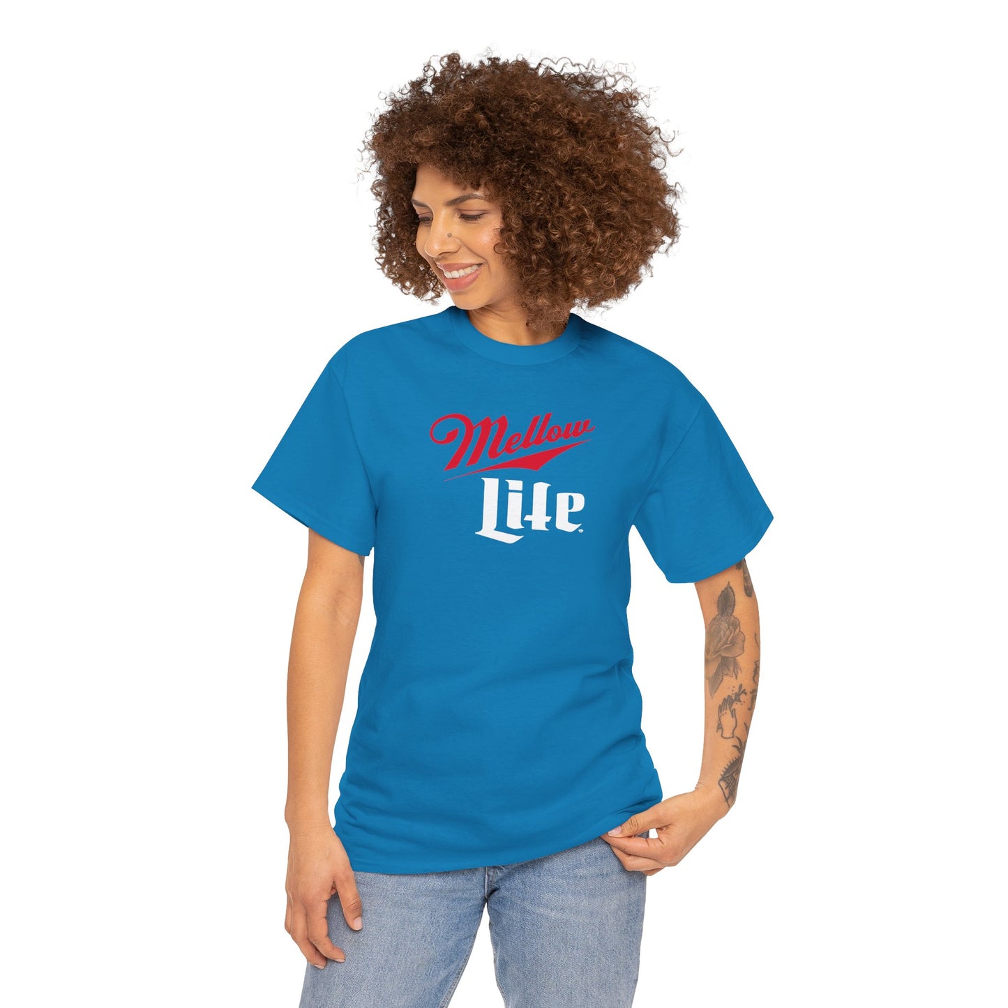 MELLOW LIFE Unisex Heavy Cotton Tee
