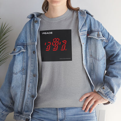 the PEACE ghost in the war-machine Unisex Heavy Cotton Tee