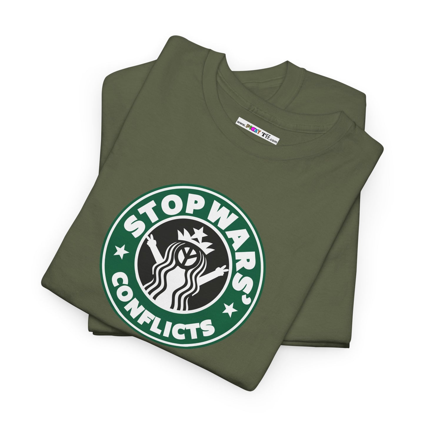 STOP WARS' CONFLICTS Unisex Heavy Cotton Tee