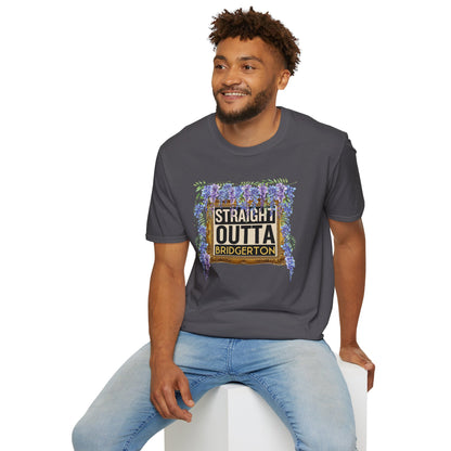 STRAIGHT OUTTA BRIDGERTON Unisex Softstyle 100% Cotton T-Shirt