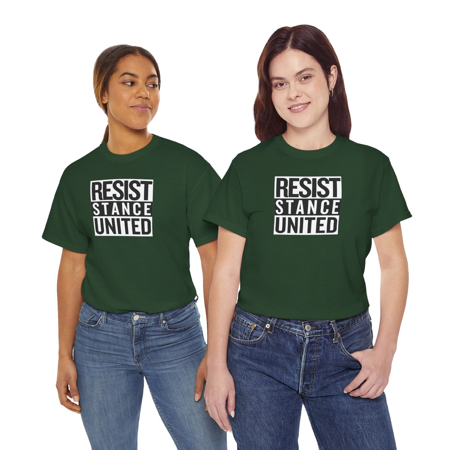 RESIST STANCE UNITED Unisex Heavy Cotton Tee
