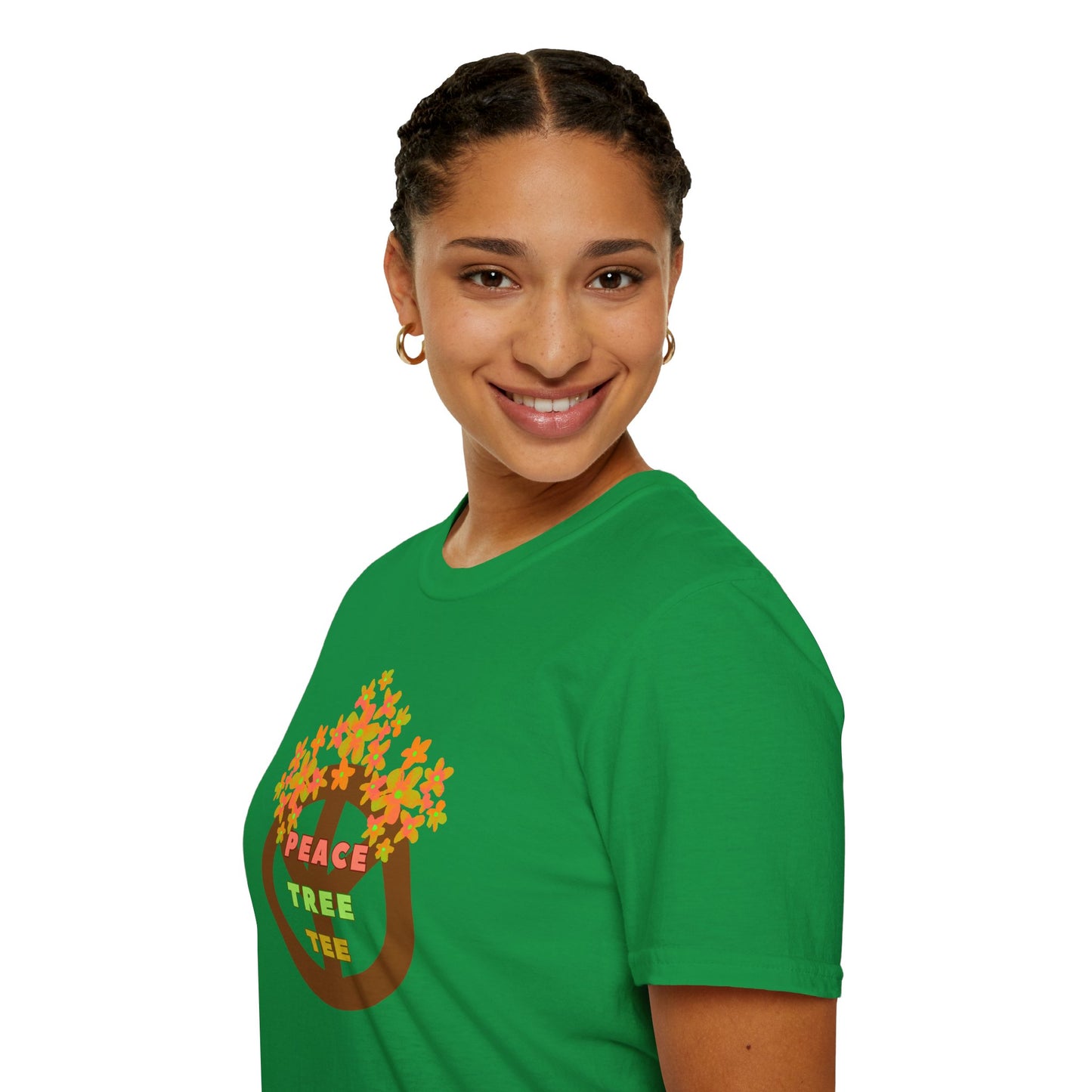 PEACE TREE TEE Unisex Softstyle 100% Cotton T-Shirt