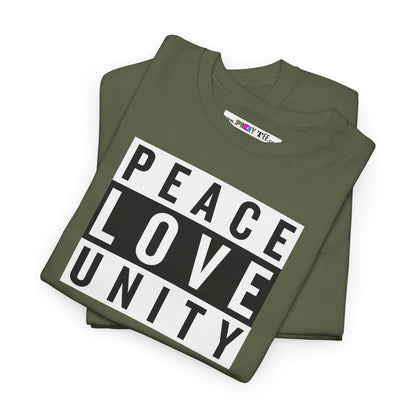 PEACELOVEUNITY Unisex Heavy Cotton Tee