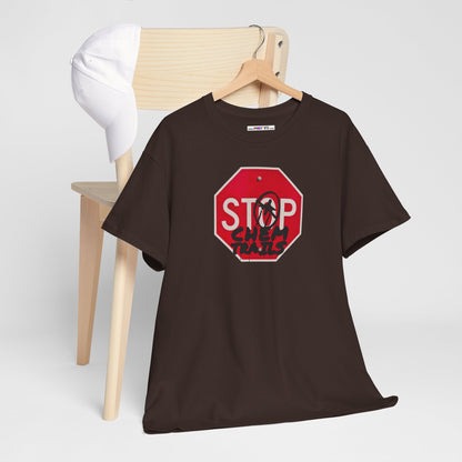 STOP chem trails Unisex Heavy Cotton Tee