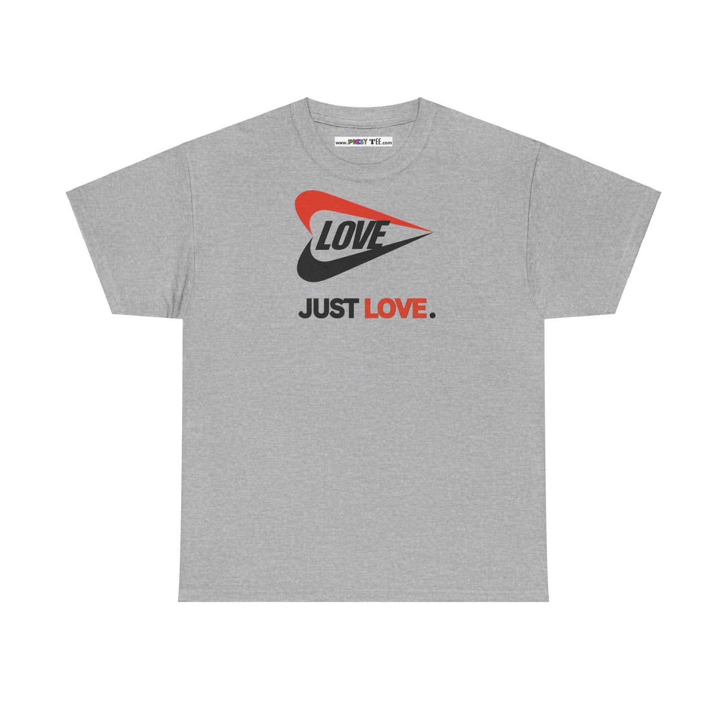 LOVE JUST LOVE. Unisex Heavy Cotton Tee