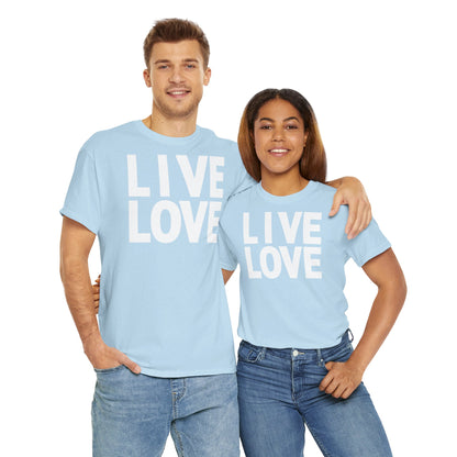 LIVE LOVE Unisex Heavy Cotton Tee