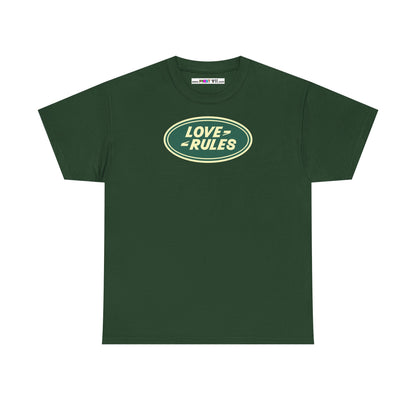 LOVE RULES Unisex Heavy Cotton Tee