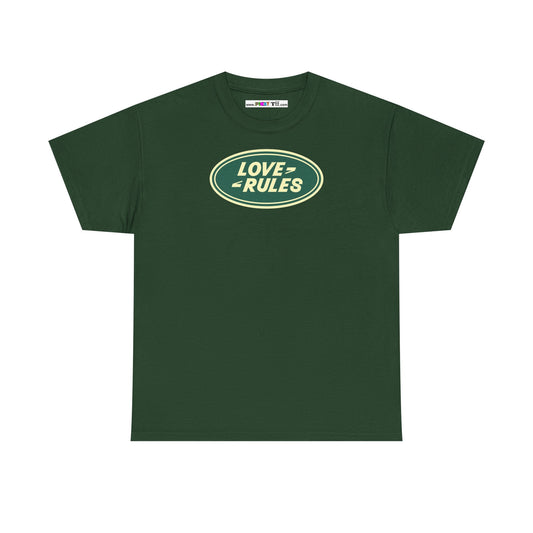 LOVE RULES Unisex Heavy Cotton Tee