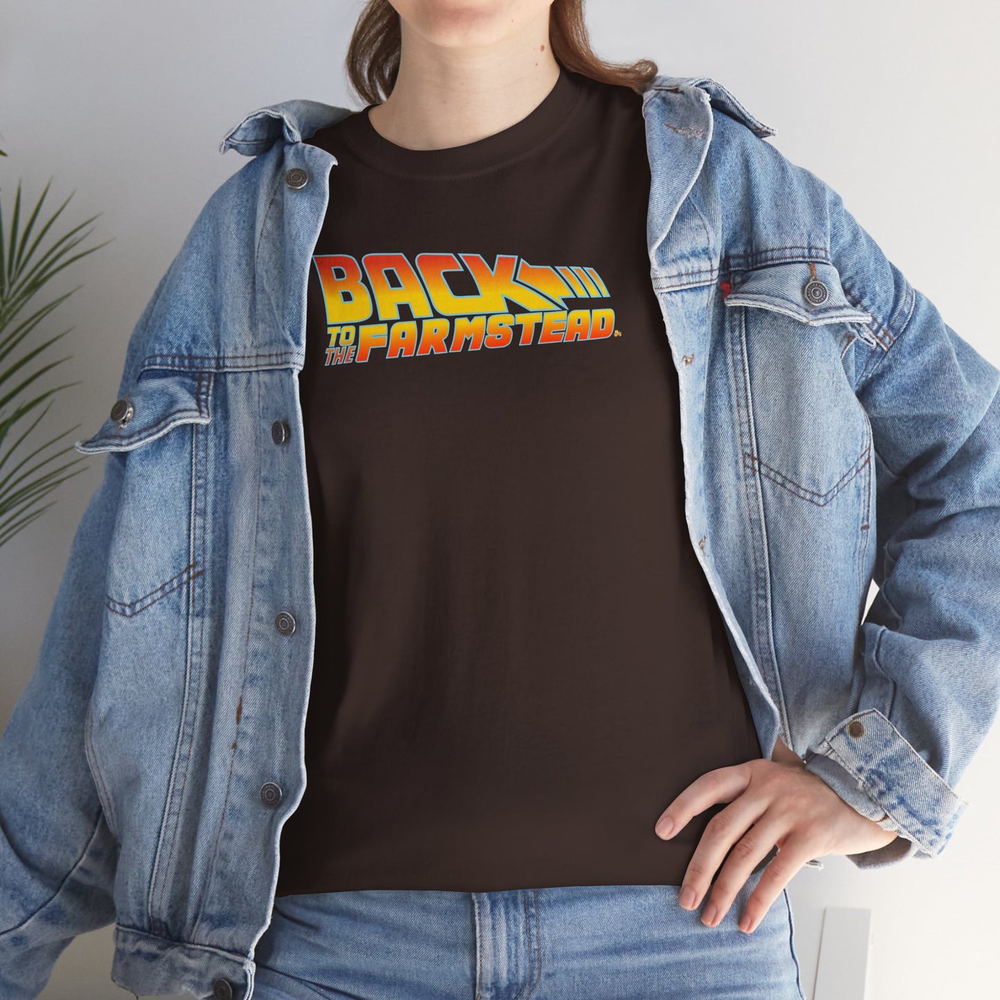 BACK TO THE FARMSTEAD Unisex Heavy Cotton Tee