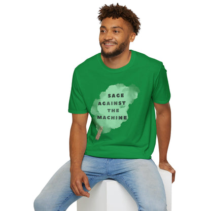 SAGE AGAINST THE MACHINE Unisex Softstyle 100% Cotton T-Shirt