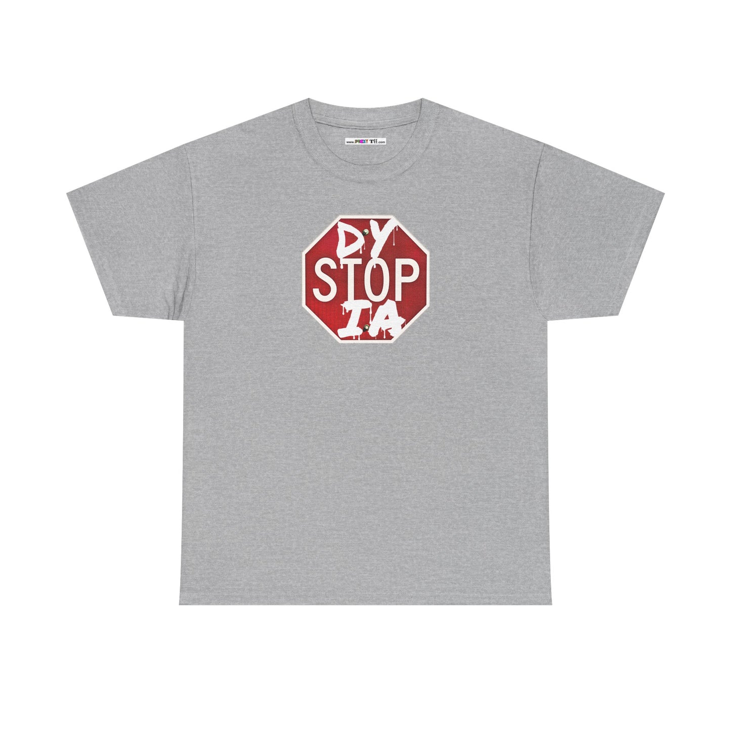 STOP DYSTOPIA Unisex Heavy Cotton Tee