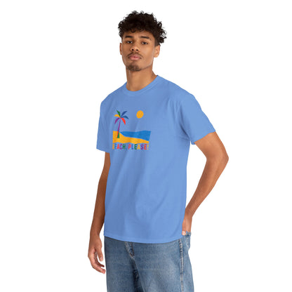 BEACH, PLEASE! Unisex Heavy Cotton Tee