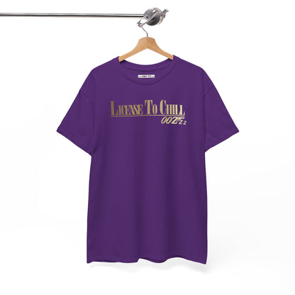 LICENSE TO CHILL 00Zzz Unisex Heavy Cotton Tee