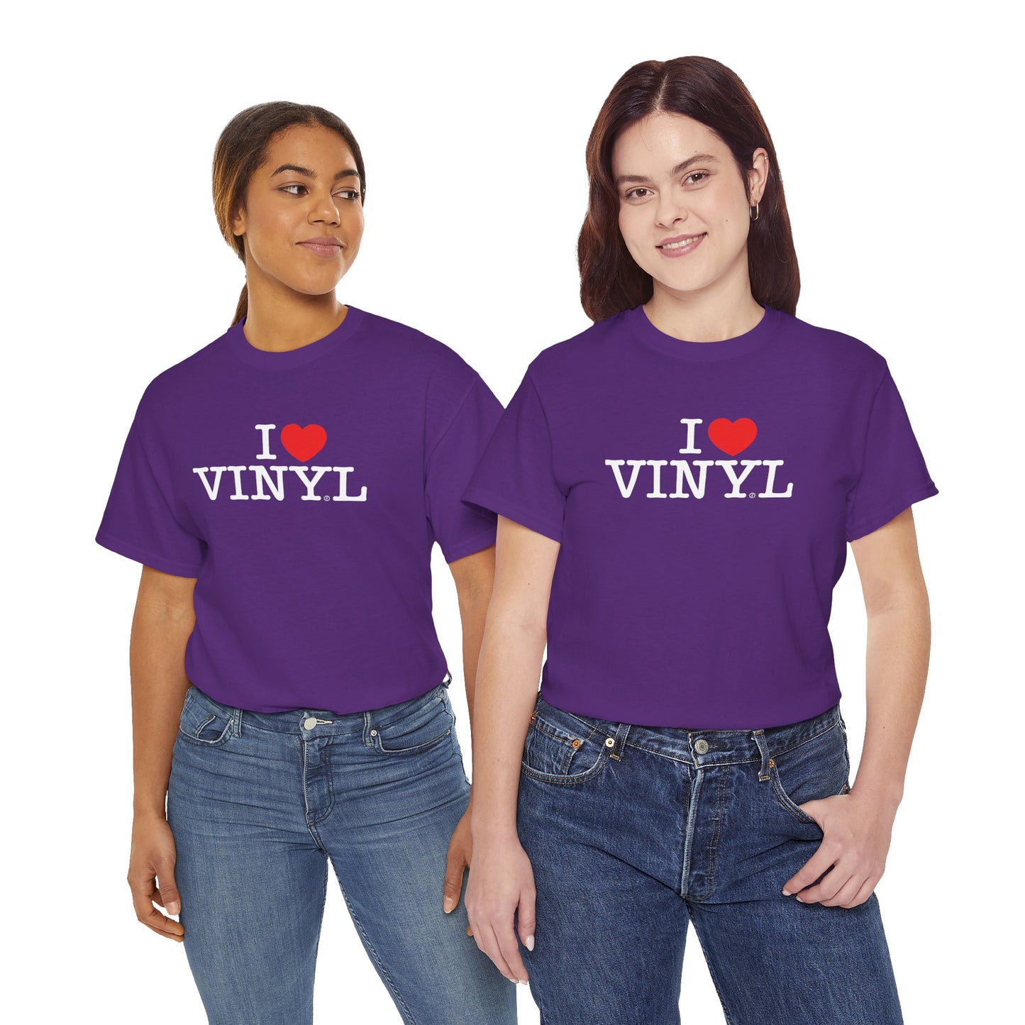 I ❤️ VINYL Unisex Heavy Cotton Tee