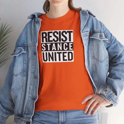 RESIST STANCE UNITED Unisex Heavy Cotton Tee