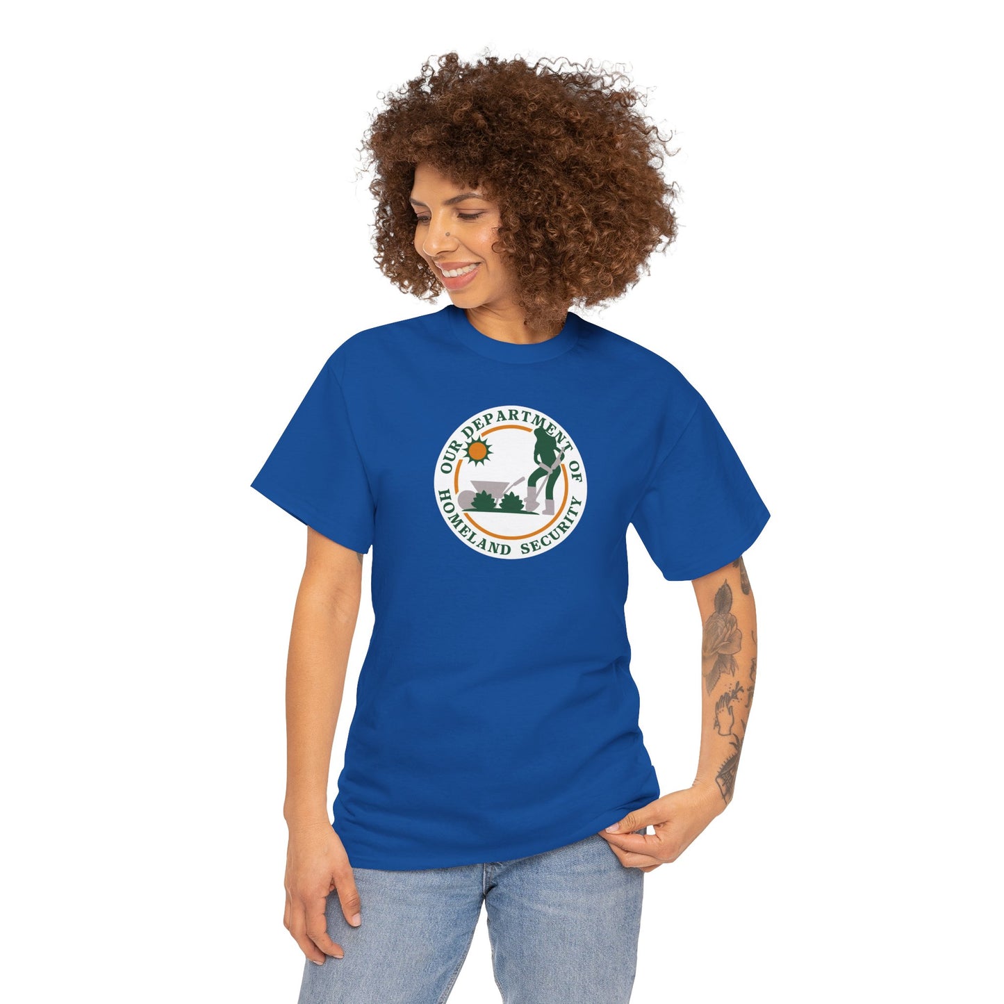 HOMELAND SECURITY (OUR DEPARTMENT OF) Unisex Heavy Cotton Tee