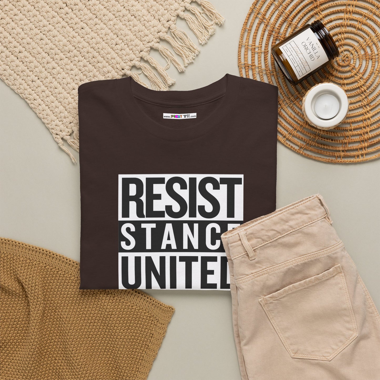 RESIST STANCE UNITED Unisex Heavy Cotton Tee