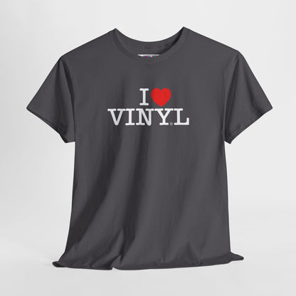 I ❤️ VINYL Unisex Heavy Cotton Tee