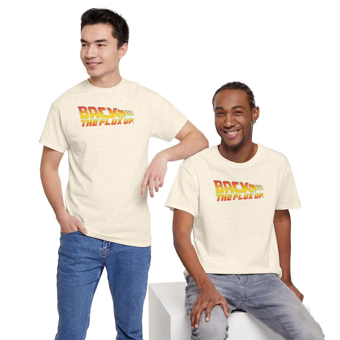 BACK THE FLUX UP Unisex Heavy Cotton Tee