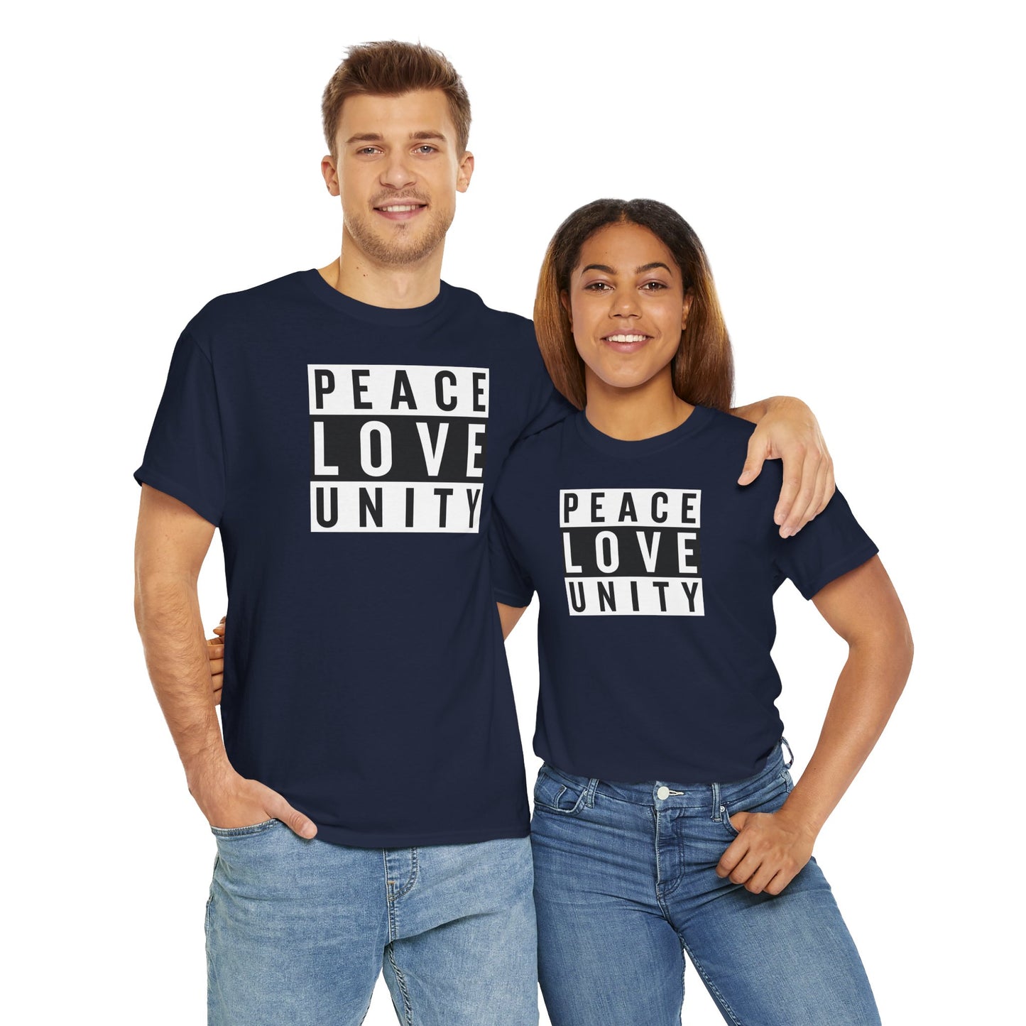 PEACELOVEUNITY Unisex Heavy Cotton Tee