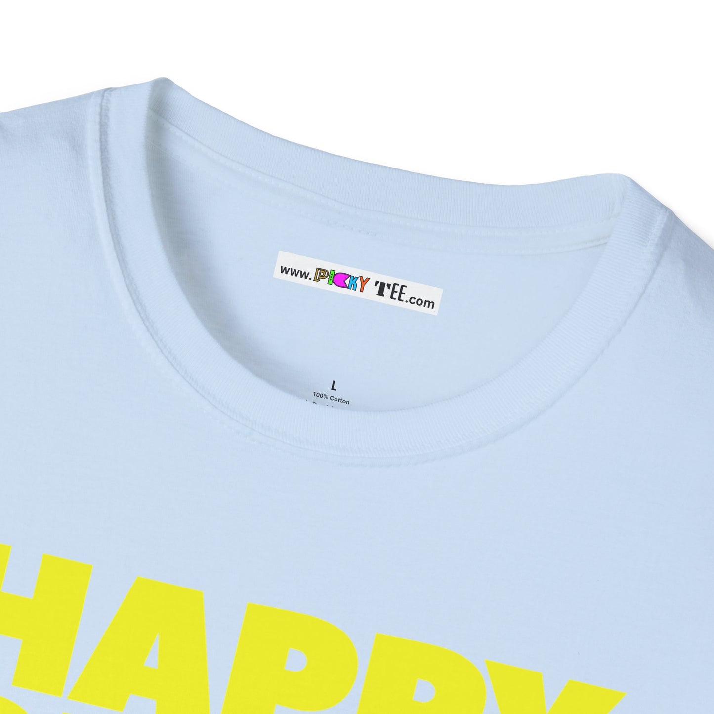 HAPPY PLACE/PEACE Unisex Softstyle 100% Cotton T-Shirt