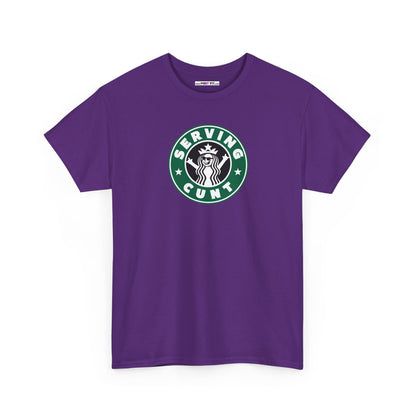 SERVINGCUNT Unisex Heavy Cotton Tee