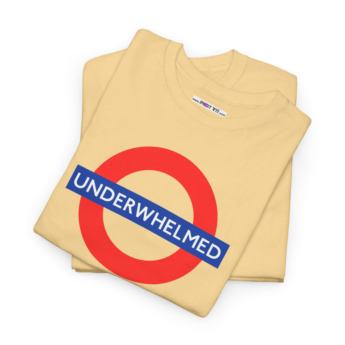 UNDERWHELMED Unisex Heavy Cotton Tee