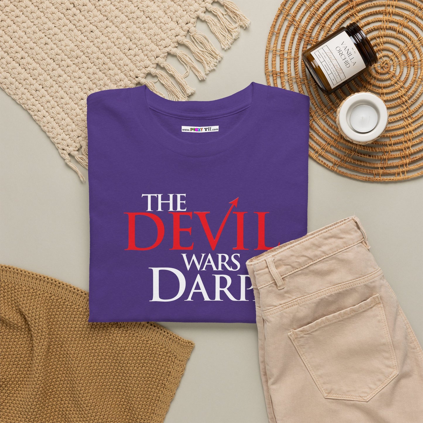 THE DEVIL WARS DARPA Unisex Heavy Cotton Tee